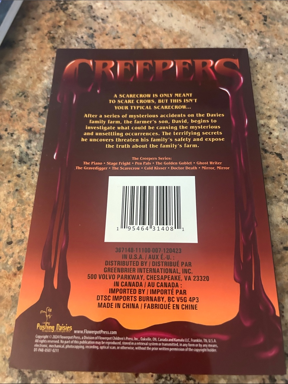3 creeper books brand new, cold kisser, the scarecrow, and the gravedigger - Picture 7 of 7